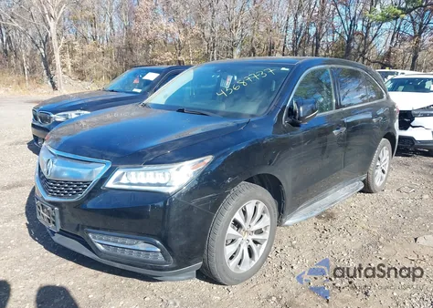 2014 Acura Mdx Technology Package from USA, damaged, VIN 5FRYD4H48EB027153